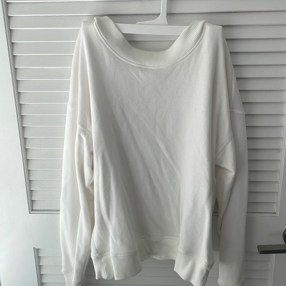 Open back sweatshirt